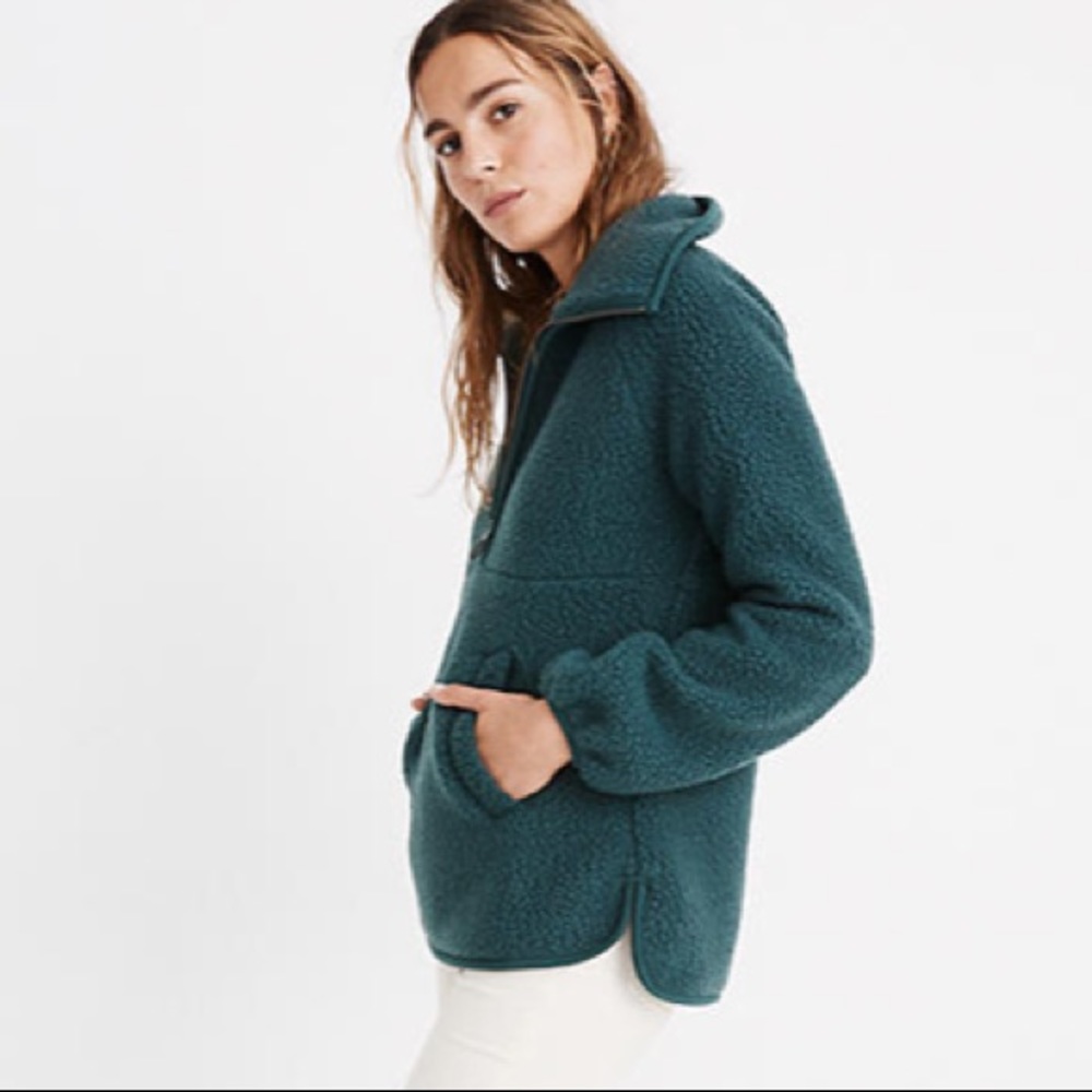 Madewell Polartec® Fleece Half-Zip Jacket - Picture 7 of 11